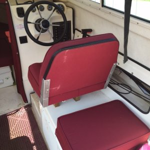 Helm station seat