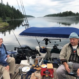 Tom and Joyce off of C-Otter in McCargoe Cove