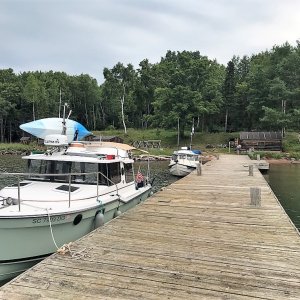 Mignight Flyer and Mystery Girl at Manitou Island Fish Camp