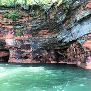 Media 'Meyers Beach Sea Caves Apostle Islands' in album 'Some photos from the Grand Portage National Monument'