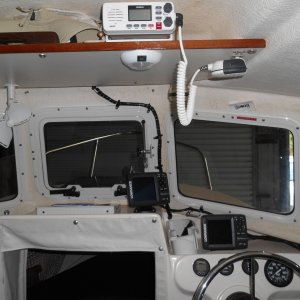 Replaced older GPS and depth sounder with new Lowrances.