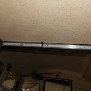 I cable tied this LED strip, pointed forward into the V berth. What a difference.