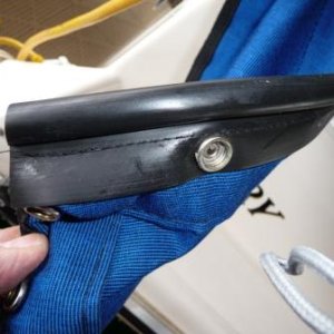 14. I use "Silicone Paste" to lubricate all snaps, zippers, and these black rubber seals.
"IOSSO" seam sealer for boat covers.
"AQUA-TITE" Silicone water repellent on the top.
"Meguiar's" Clear Plastic Cleaner and Polish for the windows.