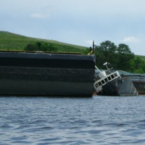 Elizabeth River sunk ship
