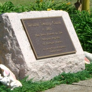 Historical plaque at Dismal Swamp lock