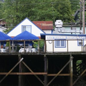 Inside Passage 2011 297  - Southbound, Ketchikan - Had a couple of nice meals at the Bar Harbor Restaurant.  Bit of a mystery to make the required reservations, but we managed.