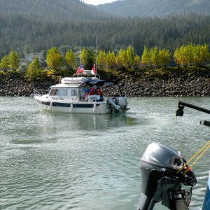 Heading out for patrol from Harris Harbor