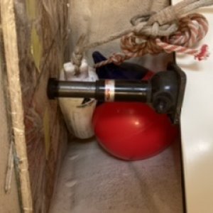 Backing to support inner skin and screw new core down to sandwich core to skin
