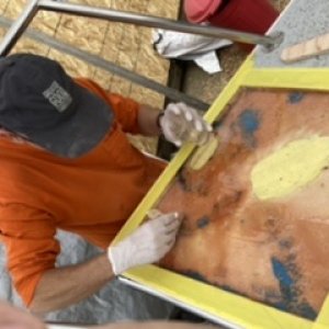 Applying epoxy