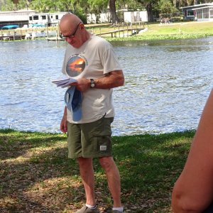 Tom at memorial service.