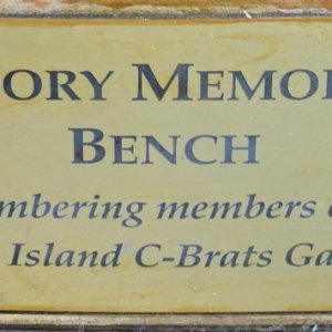 C Dory memorial bench