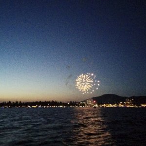 Fireworks on the lake