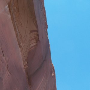Looking straight up at the overhangs was also disorienting.