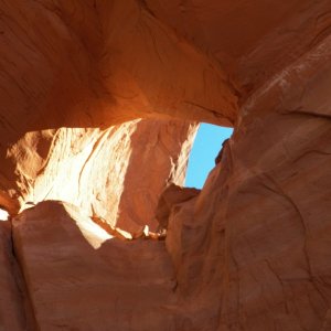 The view from the inside.