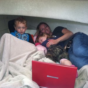 First night camping in boat Friday Harbor