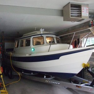 Chiquitita on custom built trailer fits thru 8 ft high door