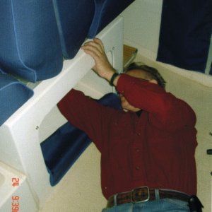 24 May 2005: Removing the 'port sleeper seat' and will replace it with a swivel seat.