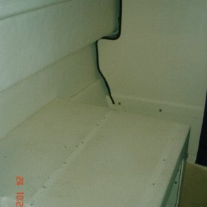 24 May 2005: Site of the soon to be attached swivel seat.