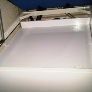 \"Tray\" to keep stuff in place.