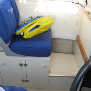 New port side seating to allow new helmsman seat for 1st mate
