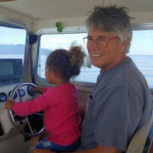 Jaelyn at the helm