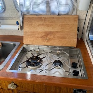 Media 'New Cook Top 2' in album 'Mac, Jess and Ranger on the dock at Friday Harbor'