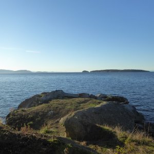 The point on the southern entrance into Shallow Bay. Looking over at Patos Island