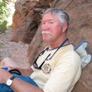 Russ Takes a Break on Smith Fork Canyon Trail 9-20-10