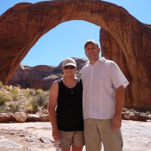 Jim &Marti at Rainbow Bridge, C-Idaho