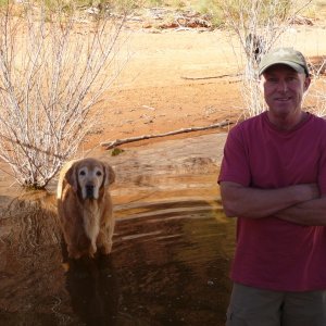 Jeff and Midas, by Marti C Idaho