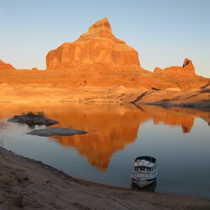 Sunset shot of Boundary Butte & C-View