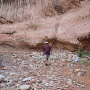 Chris in Smith Fork Canyon by Rana Verde