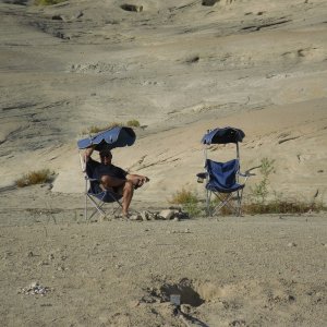 Media 'Chris at Ice Cream Canyon by Rana Verde' in album 'Daydream and Traveler in Bullfrog Bay 9-19-10'