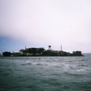A Closeup of Alcatraz on the way home.