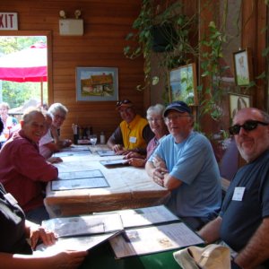 Media 'A fuller view of the folks at the table.' in album 'The Hummingbird Pub Bus'