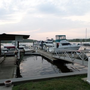 Media 'Looking out over the water at Rive Rest Marina.' in album 'Boats leaving from the Baum's dock'