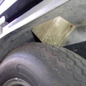 Fender support when climbing in and out. Keeps fender from flexing while parked.