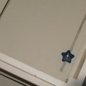 Five star knobs used to hold deat box in place.