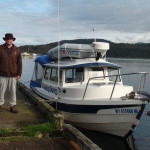At the Angoon Marina for the night
