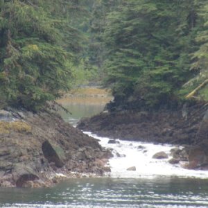 Inlet to beautiful inner lake we accessed at high tide