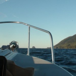 Approaching Cape Ommaney