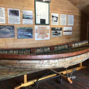 Row boat on display