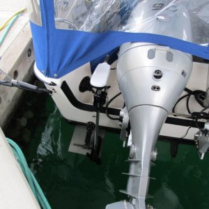 Tested in light winds to 1 knot at full thrust and good steerage of boat.  Better than nothing if motors are out and we carry it anyway.