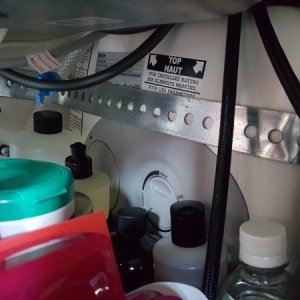 I  took out the space waster 6 gallon water heater in a port cabinet and instaled this high quality materials, super compact, 2.5 gallon Bosch up behind the galley sink,  now almost instant hot water in the galley and the head. (At the dock shore power in  Monterey harbor) ordered through Home Depot.