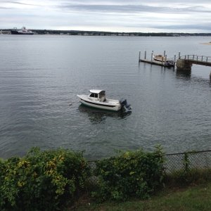 Mooring in front of my parents waterfront Cape summer home.