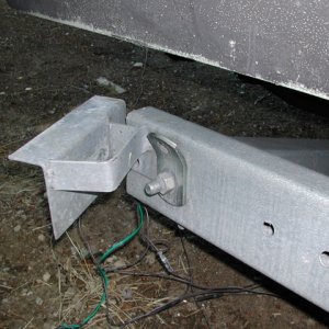 Bent trailer bracket