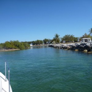 Going into the  Lagoon at Bahia Honda