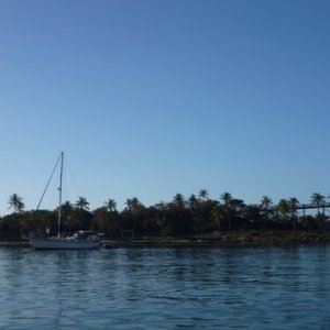 anchorage between the bridges just off Bahia Honda key