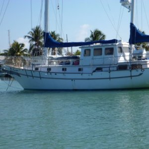 boats from all over here,they say the harbor has been cleaned up a lot from the days were unattended boats were left in various stages of final resting places.