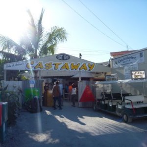 The main entrance to Castaway's this place is packed every night, great food, sushi bar, 50 beers on tap. Off the beaten path